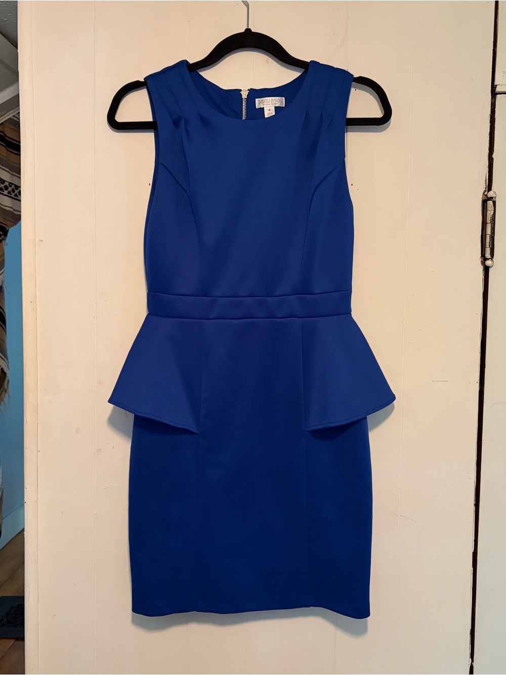 Sleeveless Peplum Sheath Dress size 4 - Royal Blue